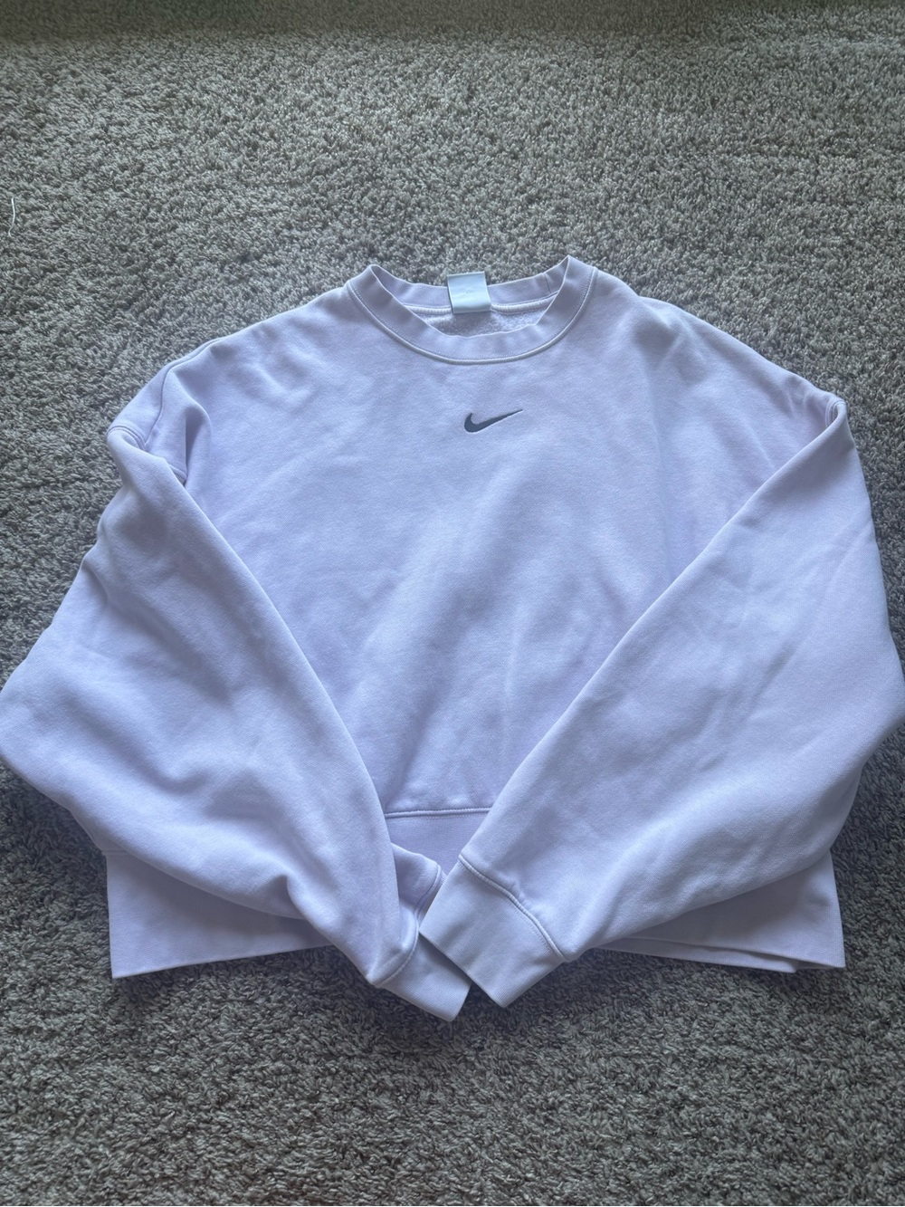 Nike Light Purple Crewneck Sweatshirt with Small Swoosh